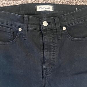 Black Denim Madewell Skinny Jeans